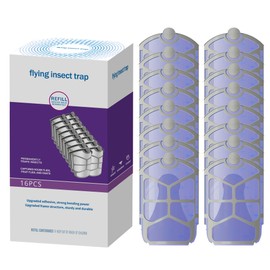 16 Pack Cartridge Refill Compatible with Flying Insect Trap M364, M364A & Max – Replacement Sticky Pads for Capturing Fruit Flies, Gnats, and Houseflies