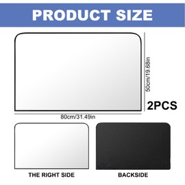 Car Sun Protection Children, Pack of 2 Car Window Sun Protection, Magnetic, Universal Car Curtains for Heat Protection, Car Privacy Window for Most Cars, SUVs, MPV