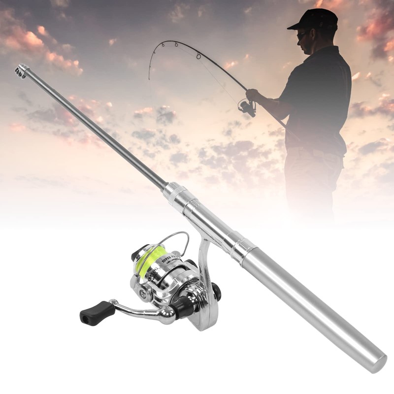 Voluxe Mini Pen Shape Fishing and Reel Combinations, Pocket Fishing