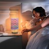 YETTASBIN Mermaid Scale Bedside Table Lamp, Small LED Desk Light