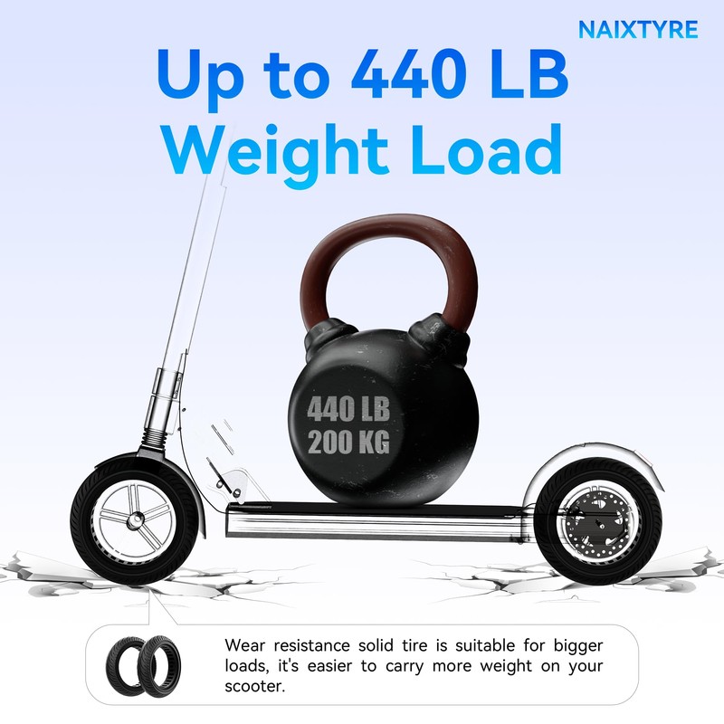 NAIXTYRE 8.5x2 '' inchs Solid Tires for Electric Scooters,This Solid