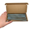 (Pack of 10) Galvanised Steel 7.5 x 182mm Concrete Frame