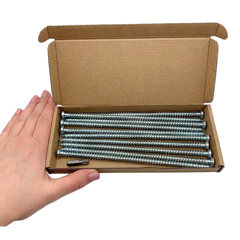 (Pack of 10) Galvanised Steel 7.5 x 182mm Concrete Frame