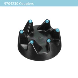 BRAVER LEMON 3 Packs 9704230 Blender Coupler With Spanner Rubber Gear Couplings Compatible with Kitche-nAid KSB5 KSB3 and replaces part numbers: 9704230, WP9704230VP, WP9704230, AP2930430, PS401661