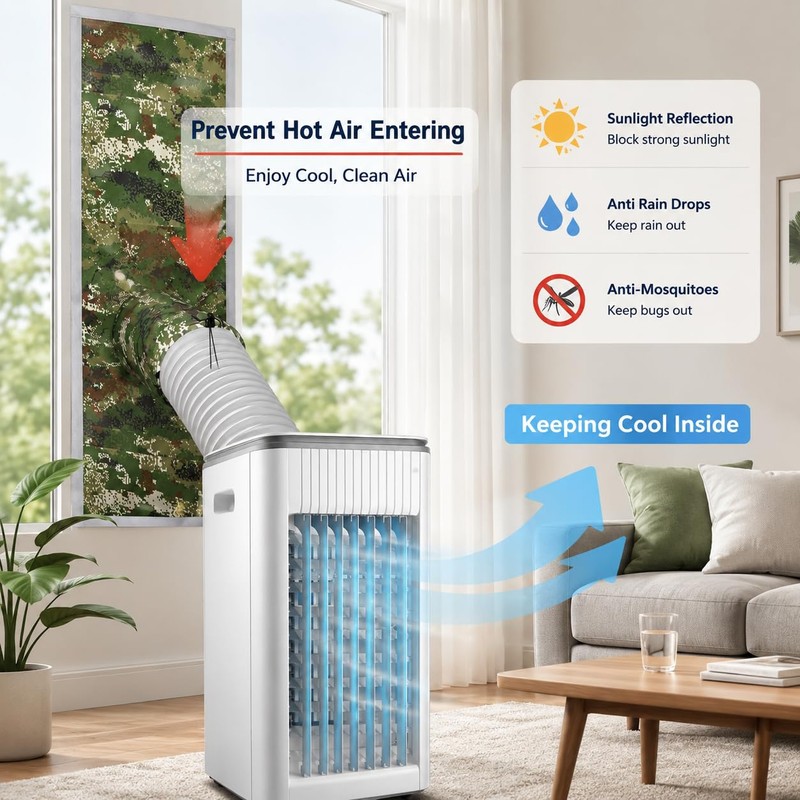LIHONK Reversible Extra Large Window Seal Kit for Portable AC