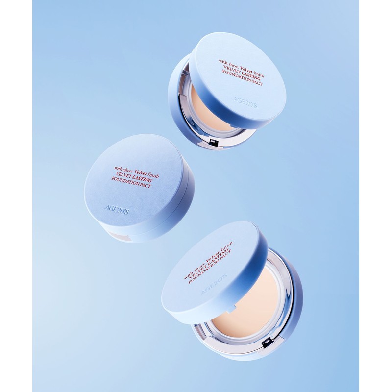 Age 20's Velvet Lasting Foundation Pact (Main + Refill)