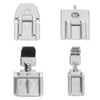 4Pcs Zipper Presser Foot Parallel Grooves Easy Operation Edge Design