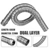 Inscrip Diesel Heater Exhaust Pipe, 22mm/24mm 60cm/100/200cm Dual-layer Stainless Steel