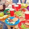 Aodaer 60 Pack Colorful Paper Plates Party Tableware 7 Inch