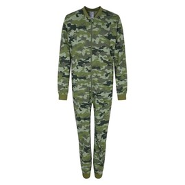 North East Boys 1Onesie Green Army Camouflage All in one Lounge Wear Pyjamas 9 to 16 Years (Onz 3-11/12y)