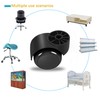 2 Inch Black Silent Office Chair Wheels Replacement - Stemless