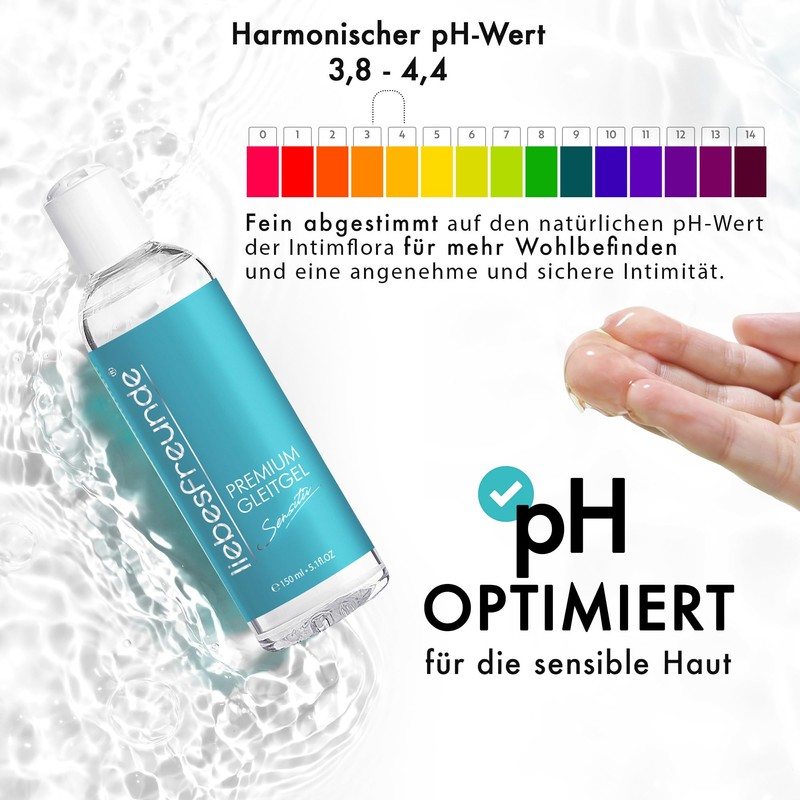 liebesfreunde® Sensitive Water-Based Lubricant (150 ml) Premium Lubricant Intimate Gel