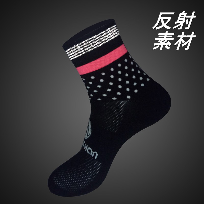 Morethan MT-DVA-001 Cycling Socks (One Size) Multi-Purpose Socks (Cycling/Running/Camping), Black