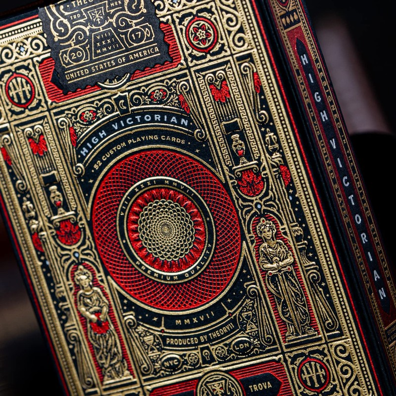 Victorian High Red Playing Cards