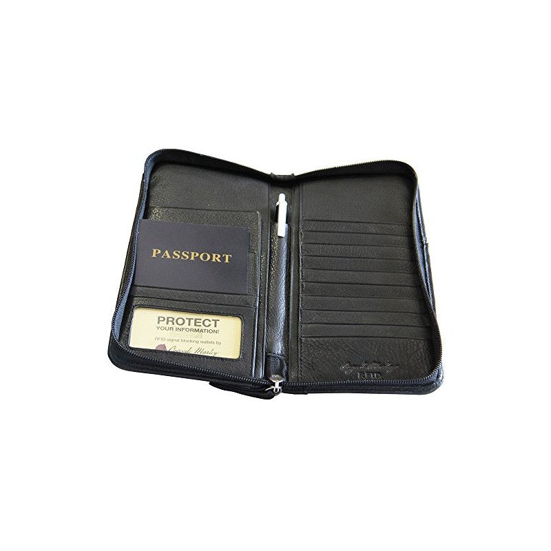 Osgoode Marley RFID Zipper Travel Organizer Black