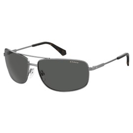 Polaroid Unisex Sunglasses, Dark Ruthenium