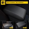 AOMSAZTO Center Console Armrest Cover for 2016-2021 Hyundai Tucson Leather