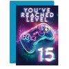 15th Gamer Birthday Cards for Boys Girls - You've Reached