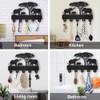 MAYJOYDIY Elephant Tree Key Holder for Wall Wood Wildlife Key