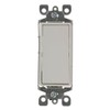 Leviton 5613-W 15 Amp, 120/277 Volt, Decora Rocker Lighted Handle, Illuminated Off 3-Way AC Quiet Switch, Residential Grade, White