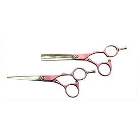 Kazee Aluminum Handle Rose Pink Shear & Thinner Set
