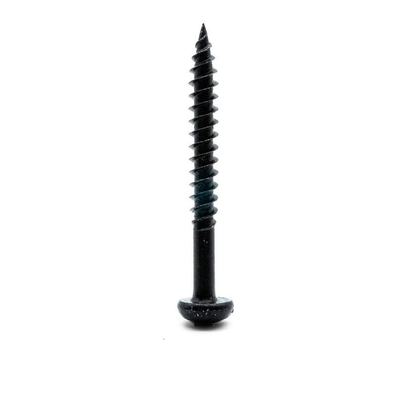 Hippo Hardware (4.8mm X 50mm) Black Japanned Slotted round Dome