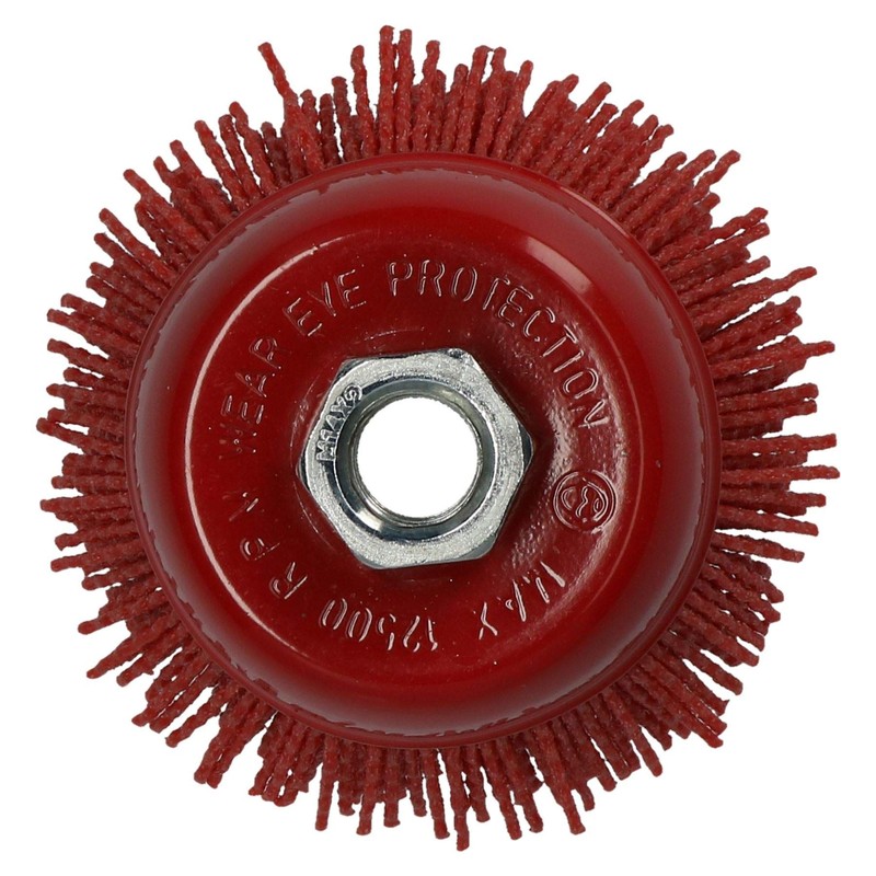 2PK 75mm Nylon Filament Abrasive Cup Brush Metal Polishing Rust