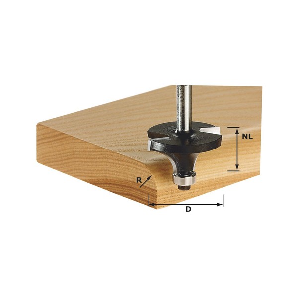 Festool 491013 Rounding Bit HW Shaft 8 mm Diameter 25.5