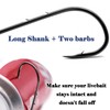 9KM DWLIFE Right Angle Jig Hooks Fishing - 50pcs Aberdeen