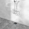 EBYTE Square Shower Drain, 6 Inch Black 304 Stainless Steel