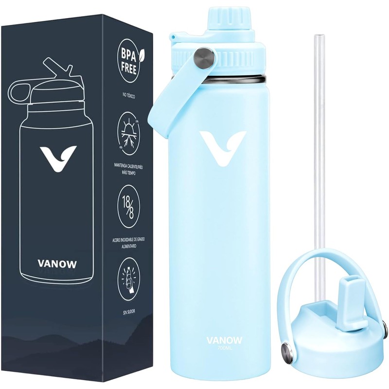 E T EASYTAO Termos para Agua con 2 Tapas, 32OZ
