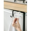 eywlwaar Over The Cabinet Door Single Hooks 5 Pack (Black)