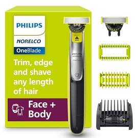 Philips Norelco OneBlade 360 Face + Body Hybrid Cortadora y afeitadora eléctrica QP2834/70