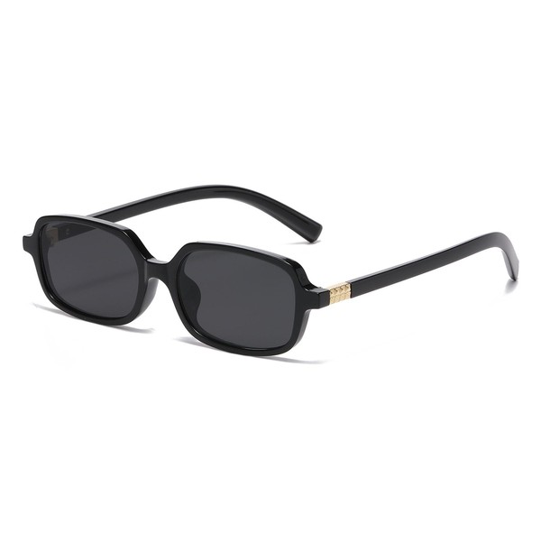 Gleyemor Fashion Retro Rectangle Sunglasses for Women Men Trendy Rectangular