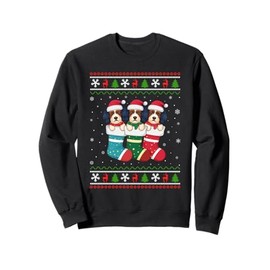 Ugly Xmas Sweater Havanese Dog In Christmas Socks Sweatshirt