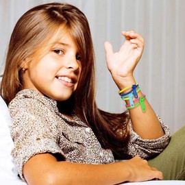 USTNIR Mixed Color 30 Zippers Bracelet Set Sensory Toys Stress Relief and Friendship Bracelets for Kids Fashion Jewelry and Perfect Birthday Party Gifts