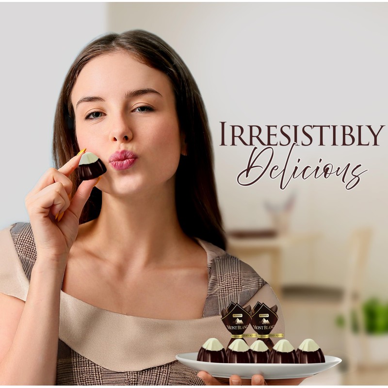 Roshen Mont Blanc with Whole Hazelnuts, Delicious, Flavorful Sweets Bulk