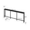 CHOEZON 78.7" Narrow Console Table with Power Outlet 7.1" Skinny