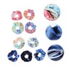DECHOUS 9pcs Zipper Hair Scrunchies Elastic Hair Ties with Hidden