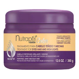 Tratatamiento Para Cabello Teñido Y Mechas Nutrapel 360g
