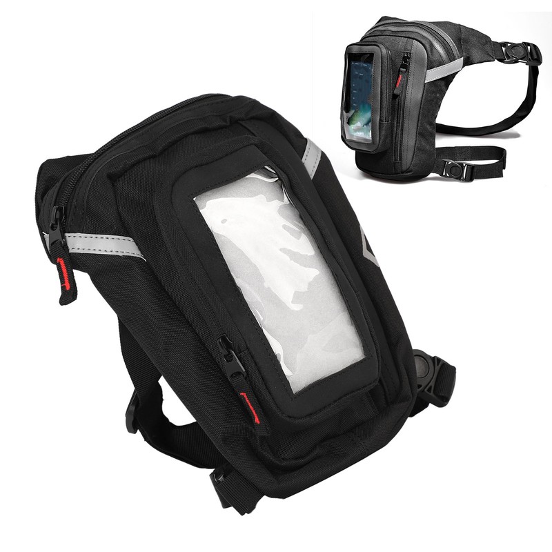 Cycling Leg Bag Waterproof Large Capacity Detachable Touch Screen Phone