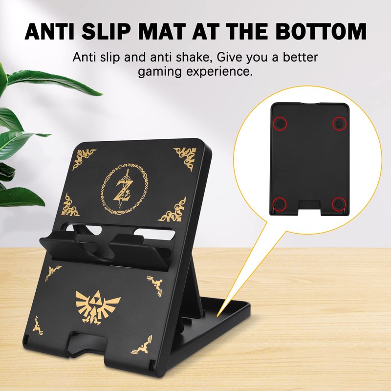 DLseego Stand Compatible with Switch/Switch OLED/Switch Lite, Foldable Adjustable Non-Slip