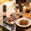 Tyzine 2Pack Electric Salt & Pepper Grinder Set One-Touch Operation