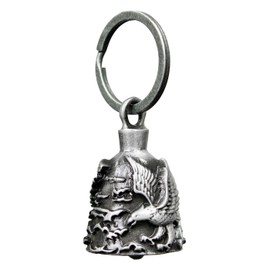 Milwaukee Leather MLB9005 'Eagle' Motorcycle Good Luck Bell | Key Chain Accessory for Bikers - One Size