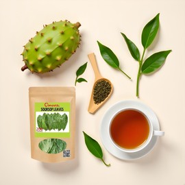 Omura Dried Soursop Leaves - 200 Graviola Soursop Leaf Tea - Herbal Tea - Guanabana Leaves for Brewing - Tea Leave