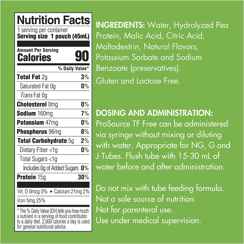 Medtrition ProSource TF Free Liquid Plant-Based Protein – 15 Grams