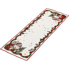 Villeroy & Boch – Toy's Fantasy Gobelin Läufer XL, 49 x 143 cm, Tischläufer mit weihnachtlichem Santa Motiv aus Baumwolle und Polyester, bunt, groß, waschmaschinengeeignet