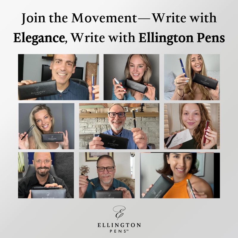 Ellington Pens Luxury Fountain Pen Set - Smooth Medium Nib-