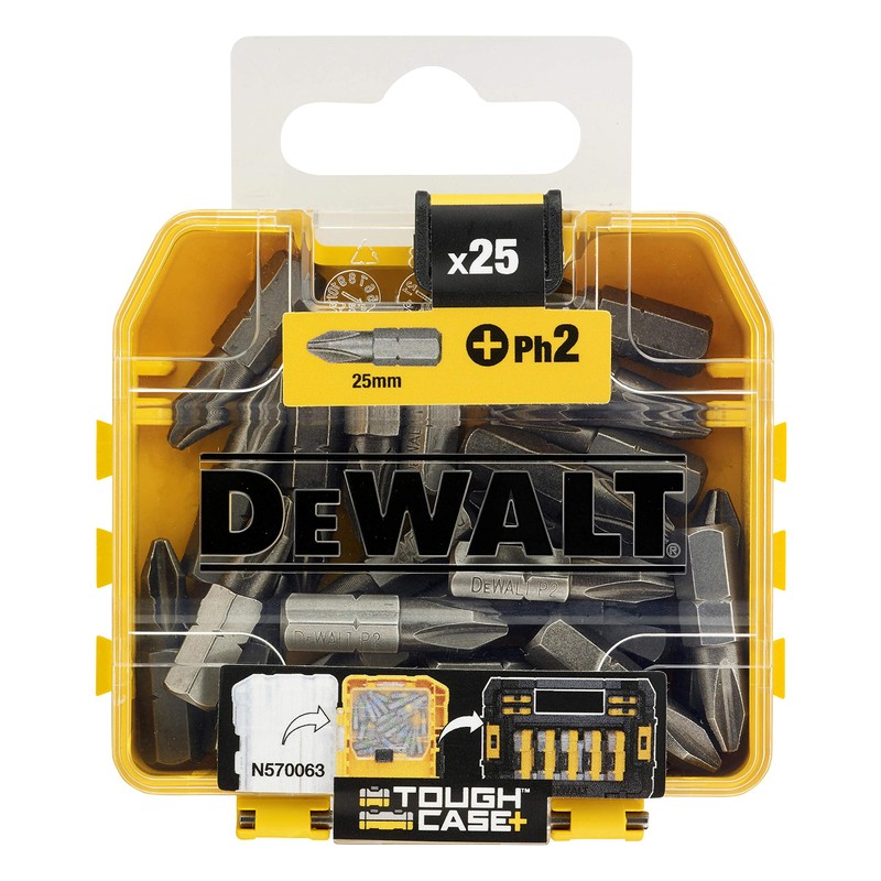DeWalt DT71522-QZ 25mm Flip PHillips No.2 Bits (Box of 25)