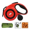 Qttie Retractable Dog Leash with Dispenser and Poop Bags, Pet